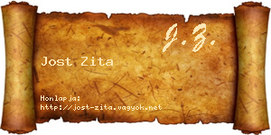 Jost Zita névjegykártya